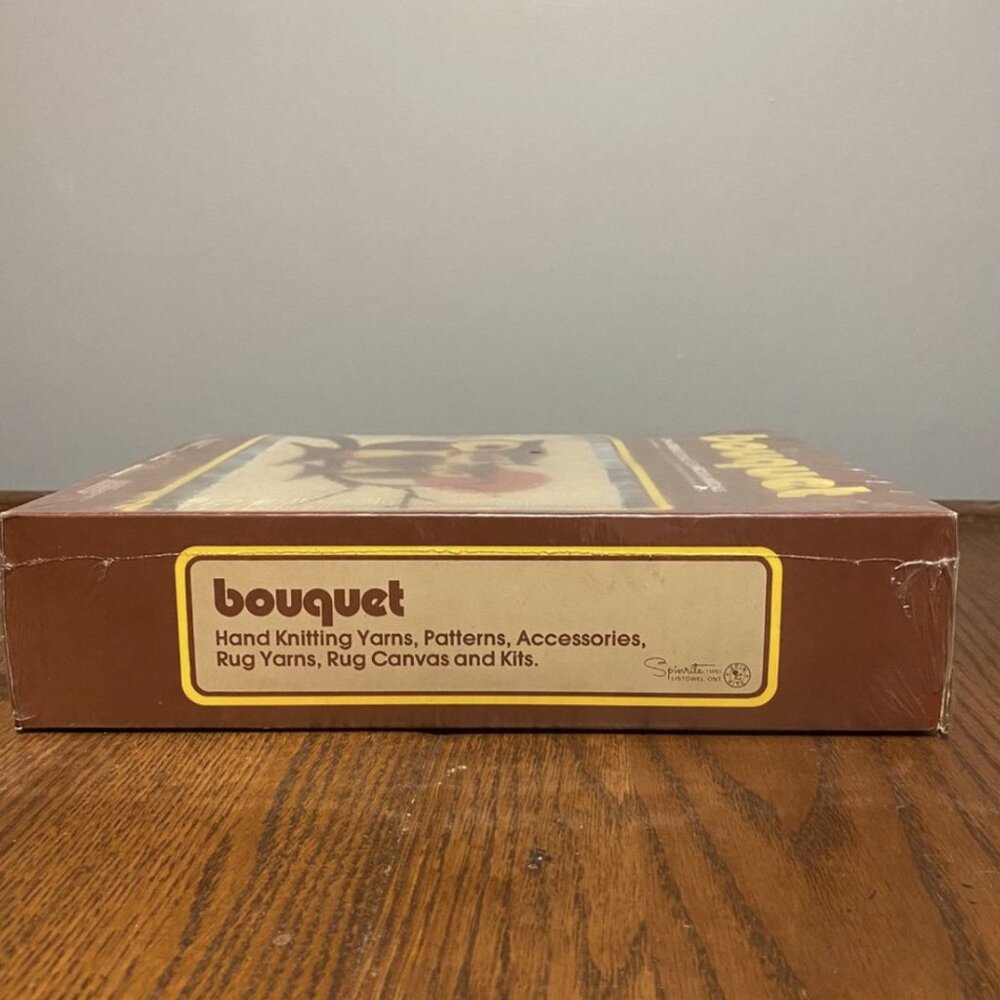 Vintage 1970s Bouquet Friendly Owls Latch Hook Rug Kit Sealed Wall Hanging Retro - Picture 2 of 4